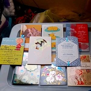 9 Hallmark cards random